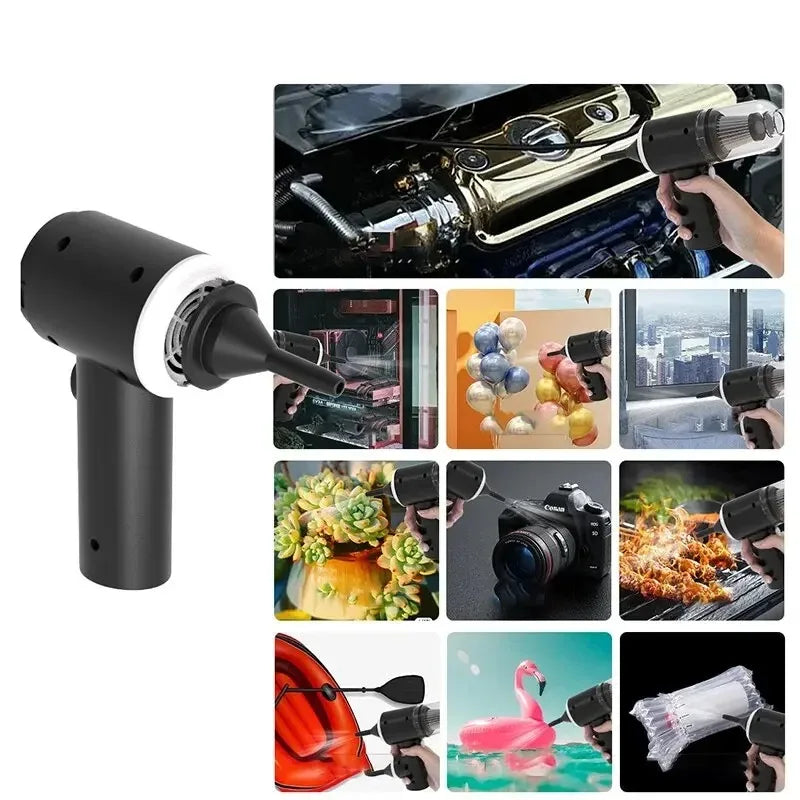 Cordless Mini Vacuum Cleaner – 9000Pa, Wet & Dry, USB Rechargeable