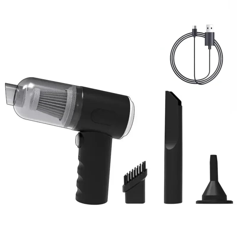 Cordless Mini Vacuum Cleaner – 9000Pa, Wet & Dry, USB Rechargeable