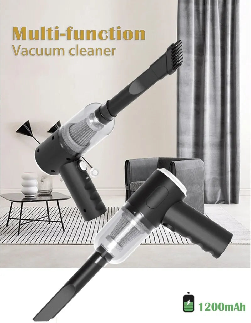 Cordless Mini Vacuum Cleaner – 9000Pa, Wet & Dry, USB Rechargeable