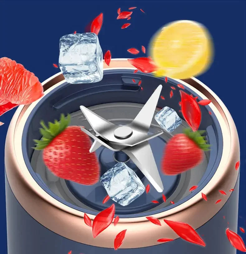 Portable USB Mini Blender – 6-Blade Personal Juicer Cup