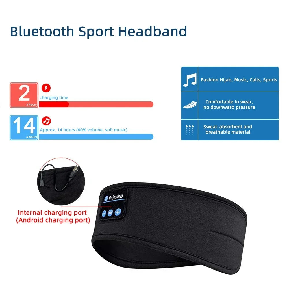 Bluetooth Sleep Headband – Wireless Headphones & Eye Mask