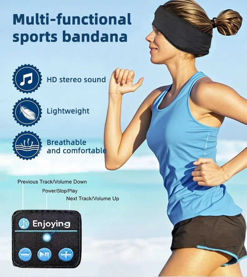 Bluetooth Sleep Headband – Wireless Headphones & Eye Mask
