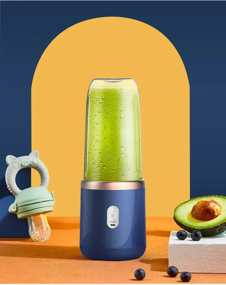 Portable USB Mini Blender – 6-Blade Personal Juicer Cup