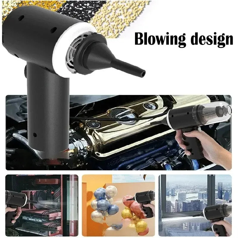 Cordless Mini Vacuum Cleaner – 9000Pa, Wet & Dry, USB Rechargeable